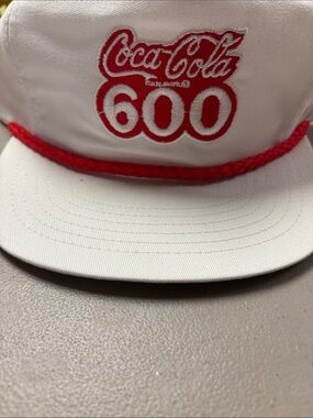 Coca Cola White and Red Kids Rope Front Cap